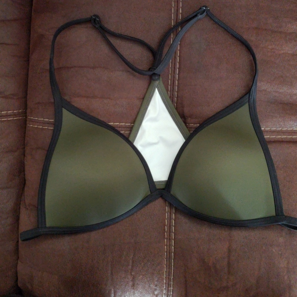 Pink swim suite top